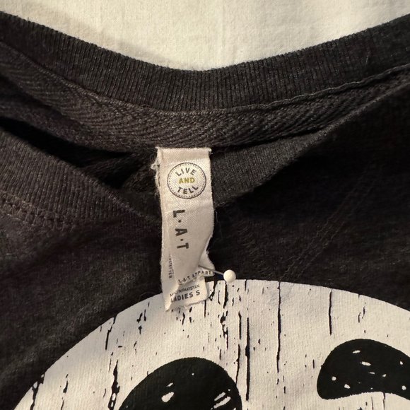 Live And Tell, Let's Get Sheet Faced Sweatshirt, Dark Gray, SMALL, Preowned - Picture 4 of 5